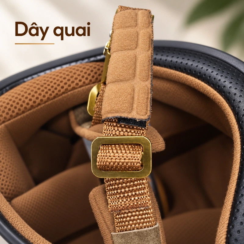Cấu tạo của nón bảo hiểm gồm có dây quai