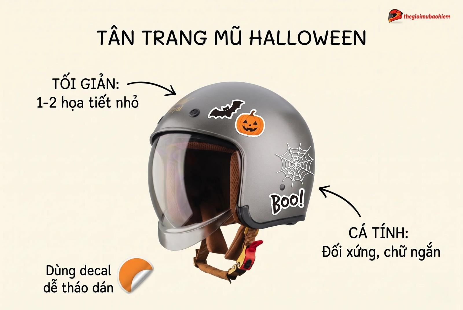 Gợi ý tân trang mũ bảo hiểm theo từng phong cách